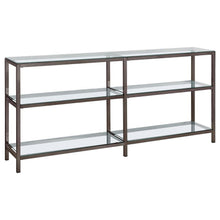  Kate - 2-Shelf Console Bookcases - Black Nickel