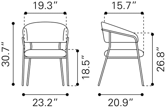 Josephine - Dining Chair (Set of 2)