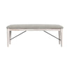 Rogen Rustic - Dining Bench - Rustic White / Gray