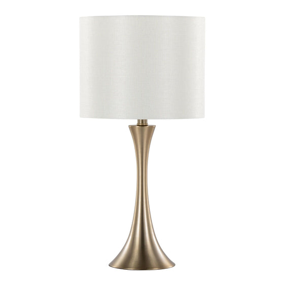 Lenuxe - 24" Metal Table Lamp (Set of 2) - Gold Base