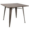 Oregon - 36" Farmhouse Dining Table - Antique And Espresso