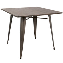  Oregon - 36" Farmhouse Dining Table - Antique And Espresso