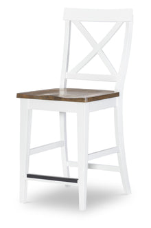  Hidden Canyon - Counter Chair - Dark Oak / Natural White