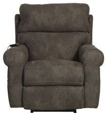  Tranquility - Power Headrest Power Lay Flat Reclining With CR3 Heat / Massage / Lumbar - Pewter