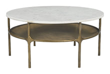  Bild - Coffee Table - White & Brass