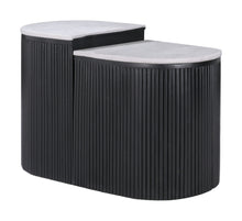  Ormara - Side Table Set - White / Black