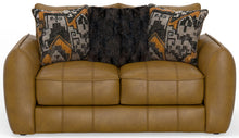  Corvara - Top Grain Italian Leather Match Loveseat - Caramel