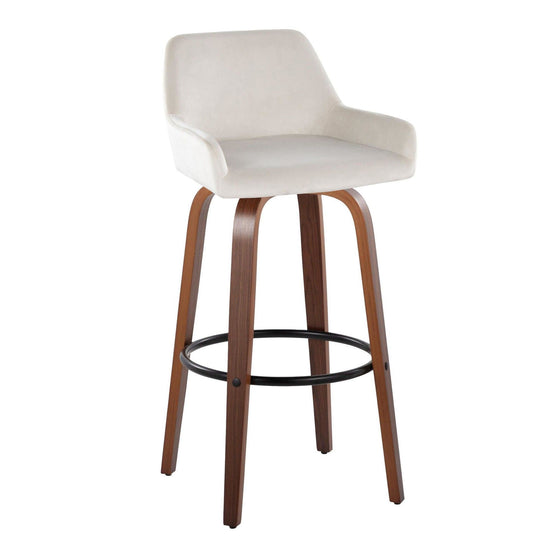 Daniella - 30" Fixed-Height Barstool (Set of 2) - Brown Base