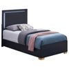 Marceline - Wood LED Panel Bed