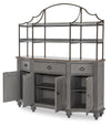 Kingston - Complete Hutch Server - Sandalwood Brown / Tweed Gray