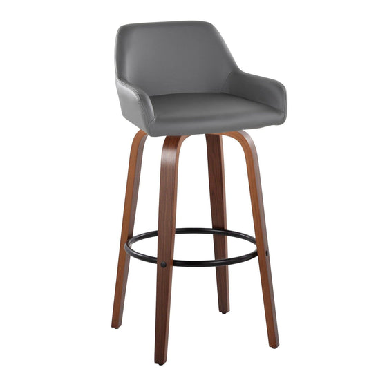 Daniella - 30" Fixed-Height Barstool (Set of 2) - Brown Base