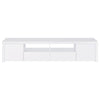 Jude - 2 Door Engineered Wood TV Stand - High Gloss White