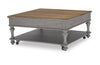 Kingston - Square Lift-Top Cocktail Table - Sandalwood Brown / Tweed Gray