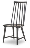 Hidden Canyon - High Back Spindle Side Chair - Dark Oak / Natural White