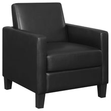  Julio - Upholstered Track Arm Accent Chair - Black