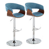 Vintage Mod - Adjustable Barstool (Set of 2) - Chrome Base