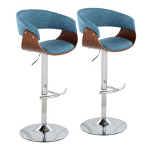  Vintage Mod - Adjustable Barstool (Set of 2) - Chrome Base