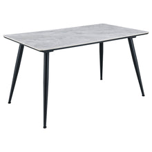  Dennison - Rectangular Ceramic Top Dining Table Gray - Gray Marble