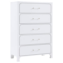  Anastasia - 5-Drawer Bedroom Chest - Pearl White