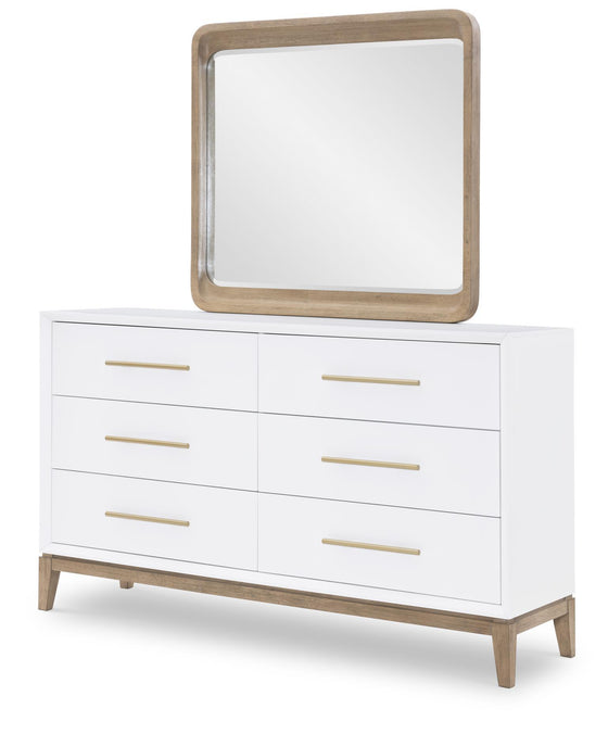 Melrose - Dresser - Cloud White And Desert Oak