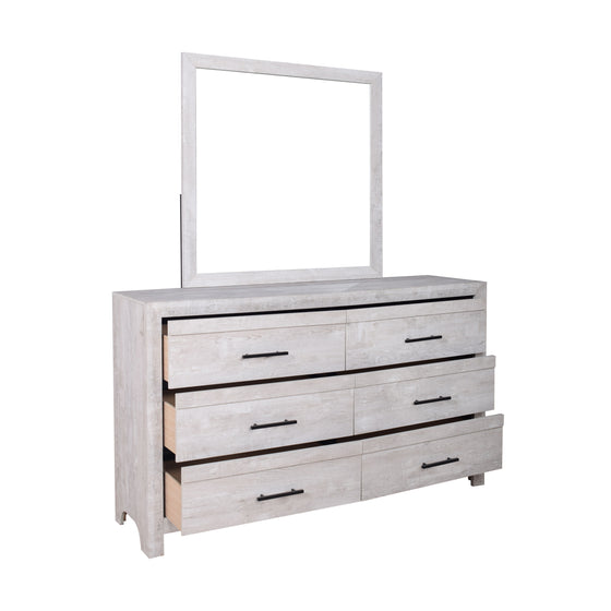 Biscayne  - Dresser & Mirror - Gray