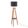 Compass - Shelf 58.5" Wood Floor Lamp