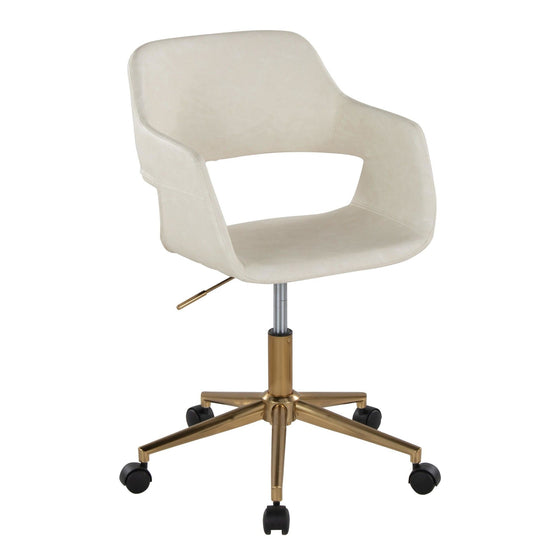 Margarite - Task Chair - Gold Metal