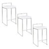 Fuji - Counter Stool Steel With Cushion - Stainless Steel