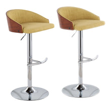  Shiraz - Adjustable Barstool (Set of 2) - Yellow