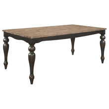  Bridget - Rectangular Dining Table - Brown Brushed