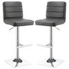 Bianca - Square Upholstered Adjustable Bar Stools (Set of 2)