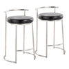 Round Fuji - 26" Fixed-Height Counter Stool (Set of 2)