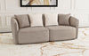 Townsend - Chenille Upholstered Rolled Arm Sofa - Latte