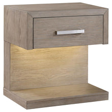  Kenora - 1-Drawer Nightstand Bedside Table - Barley Brown