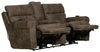 Tranquility - Power Headrest Power Lay Flat Reclining Cons Loveseat With CR3 Heat / Massage / Lumbar - Pewter