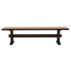 Bexley - Wood Dining Bench - Natural Honey And Smokey Black