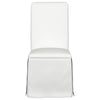 Shawna - Upholstered Skirted Dining Chair (Set of 2) - White