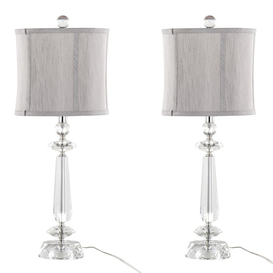 Karat - 25" Crystal Table Lamp (Set of 2)