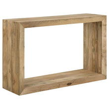  Benton - Rectangular Solid Wood Sofa Console Table - Natural