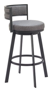  Gimsby - Swivel Barstool - Gray