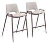 Desi - Counter Stool (Set of 2) Walnut Legs