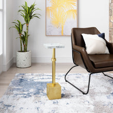  Josef - Side Table - White / Gold