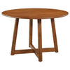 Dinah - 5 Piece Round Solid Wood Dining Set - Walnut