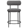 Viola - Boucle Upholstered Bar Stool (Set of 2)