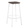 Clara - Square 30" Fixed-Height Barstool (Set of 2)