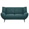 Acton - Upholstered Flared Arm Loveseat - Teal Blue