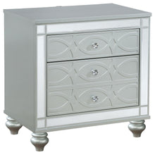  Gunnison - 2-Drawer Nightstand - Silver Metallic