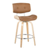 Lombardi - 26" Fixed-Height Counter Stool (Set of 2) - Natural Base