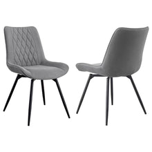  Diggs - Upholstered Swivel Dining Side Chair (Set of 2) - Gray