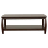 Dixon - 1-Shelf Rectangular Wood Coffee Table Espresso - Cappuccino